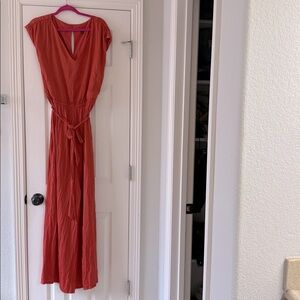 Ann Taylor Sleeveless Belted Jumpsuit, Women’s Sz 18